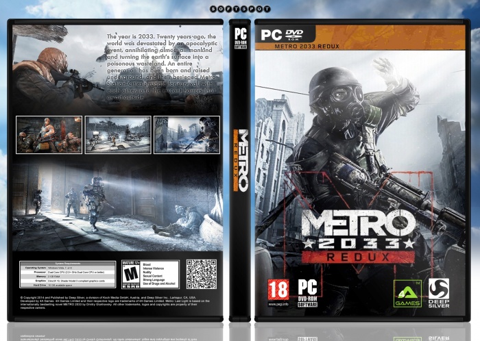 metro 2033: redux box art cover
