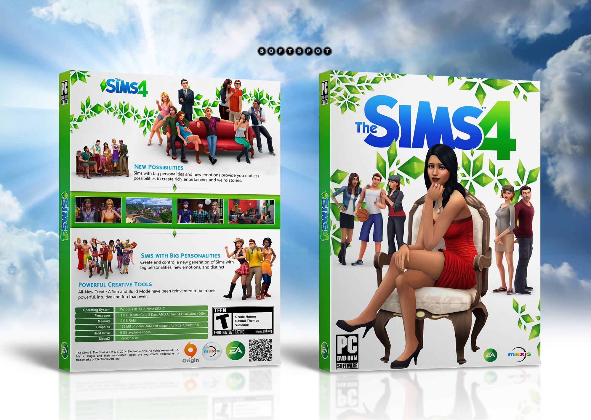 The sims 4: Digital deluxe edition box cover