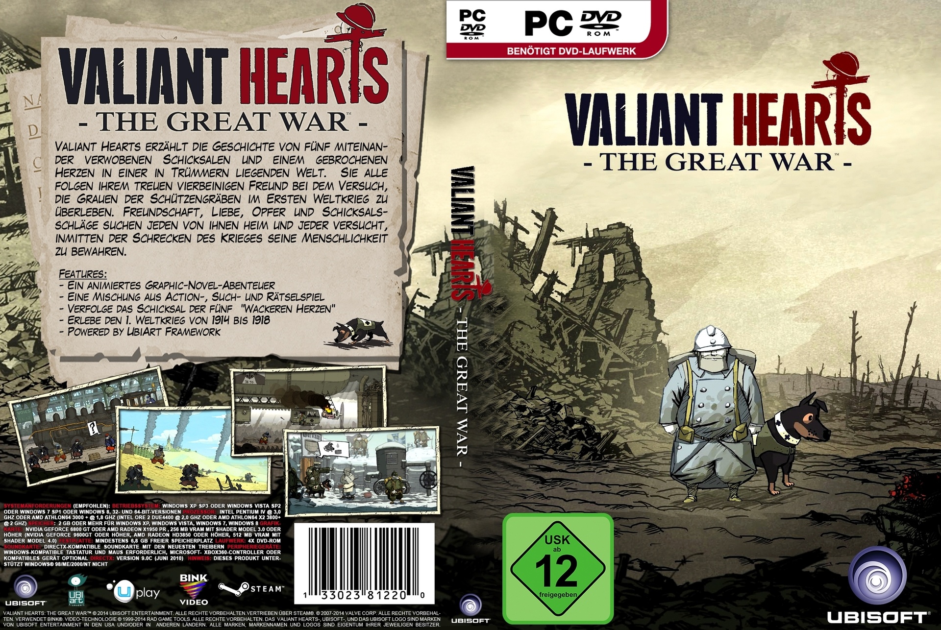 Valiant Hearts: The Great War box cover