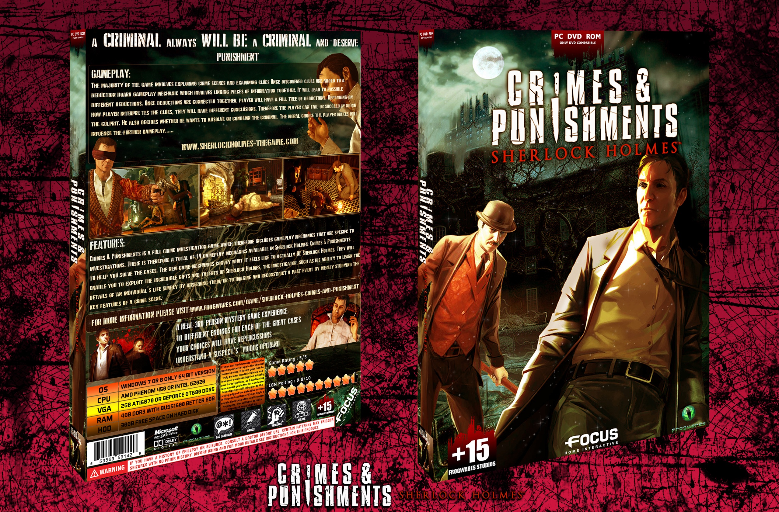 sherlock holmes: crimes and punishments box cover