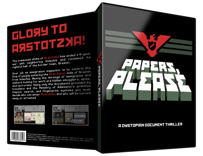 Papers, Please box art cover
