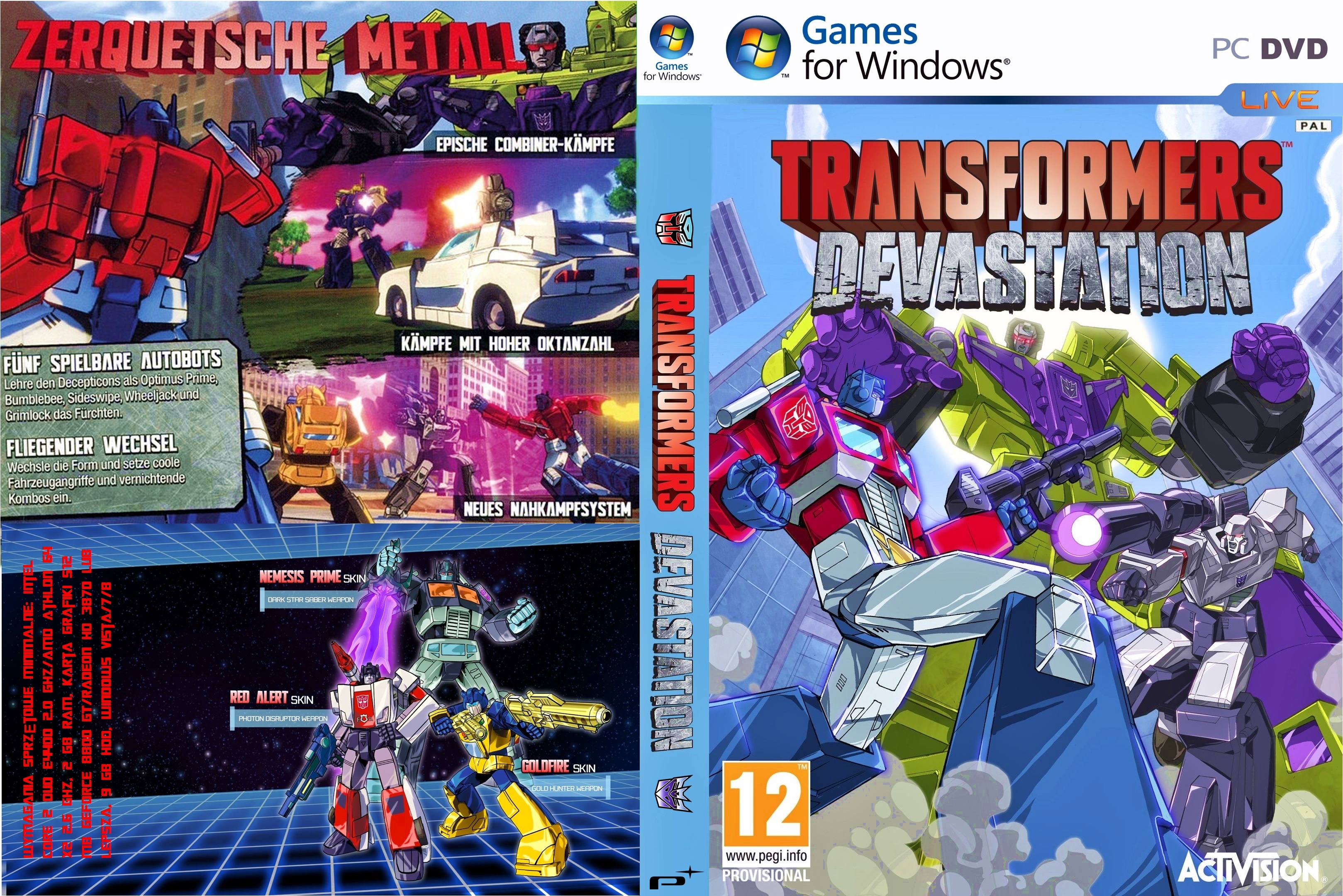 transformers devastation box cover