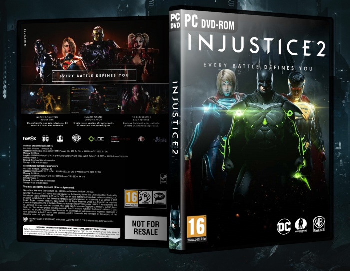 Injustice 2 box art cover