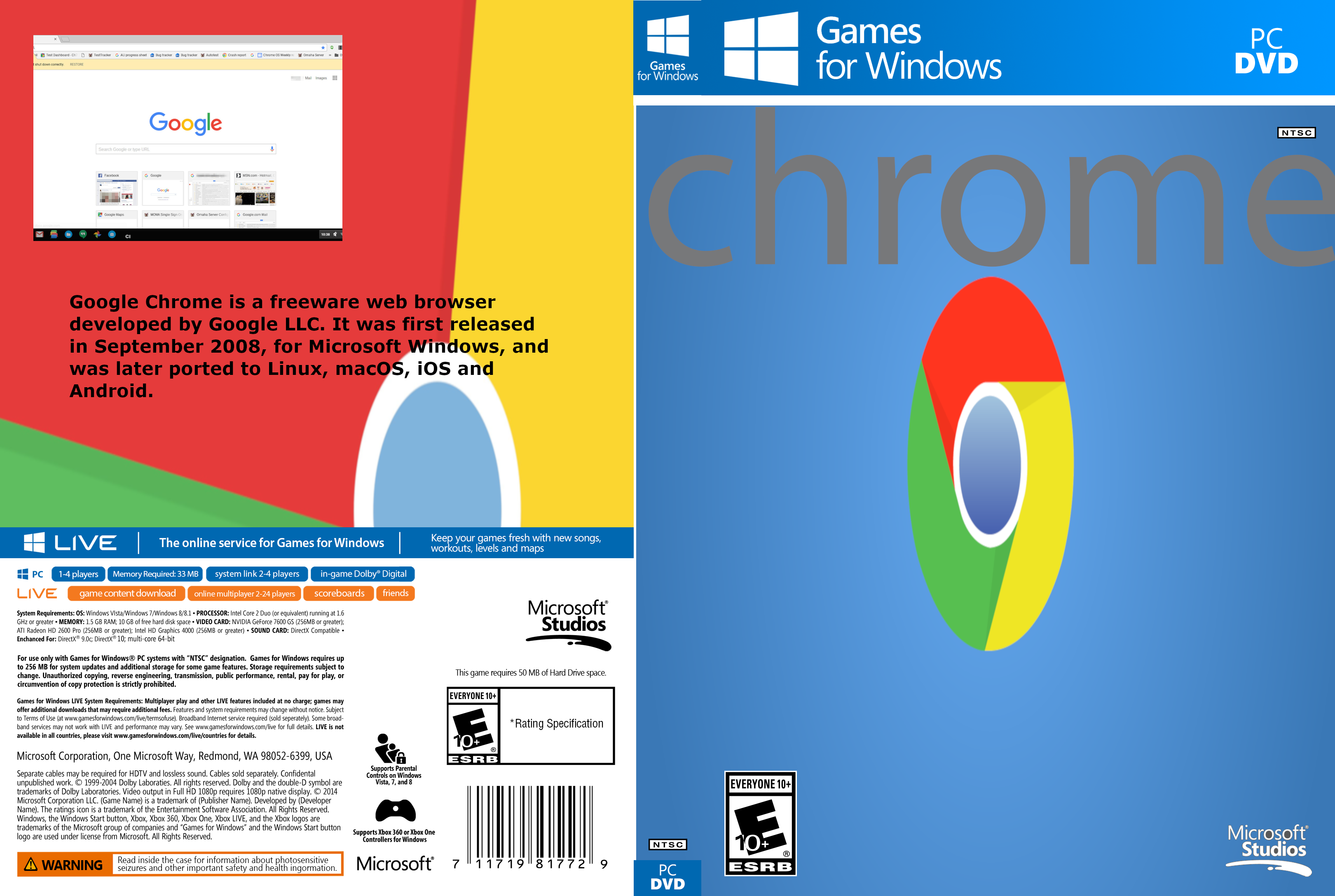 Chrome Broswer box cover