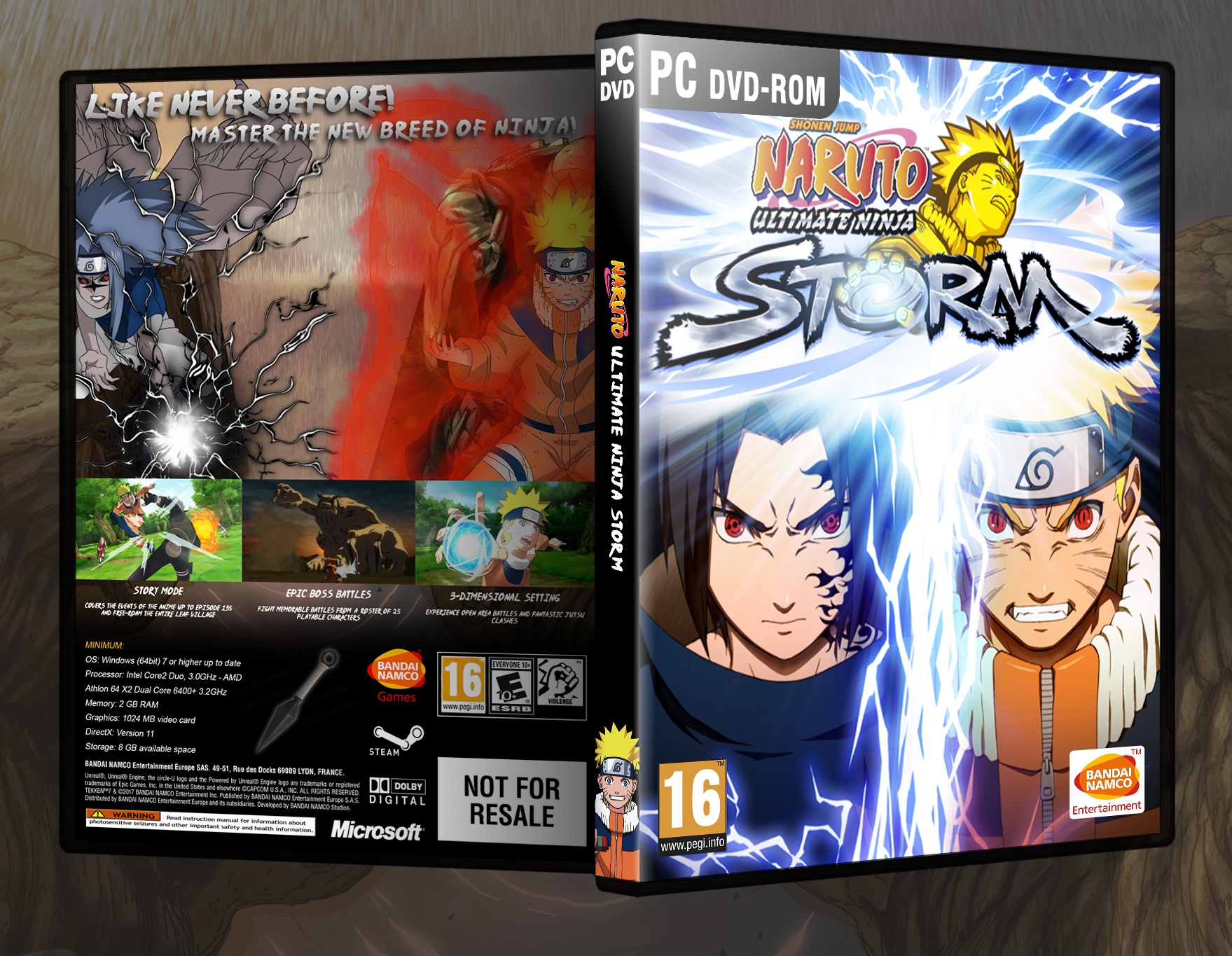 Naruto Ultimate Ninja Storm box cover