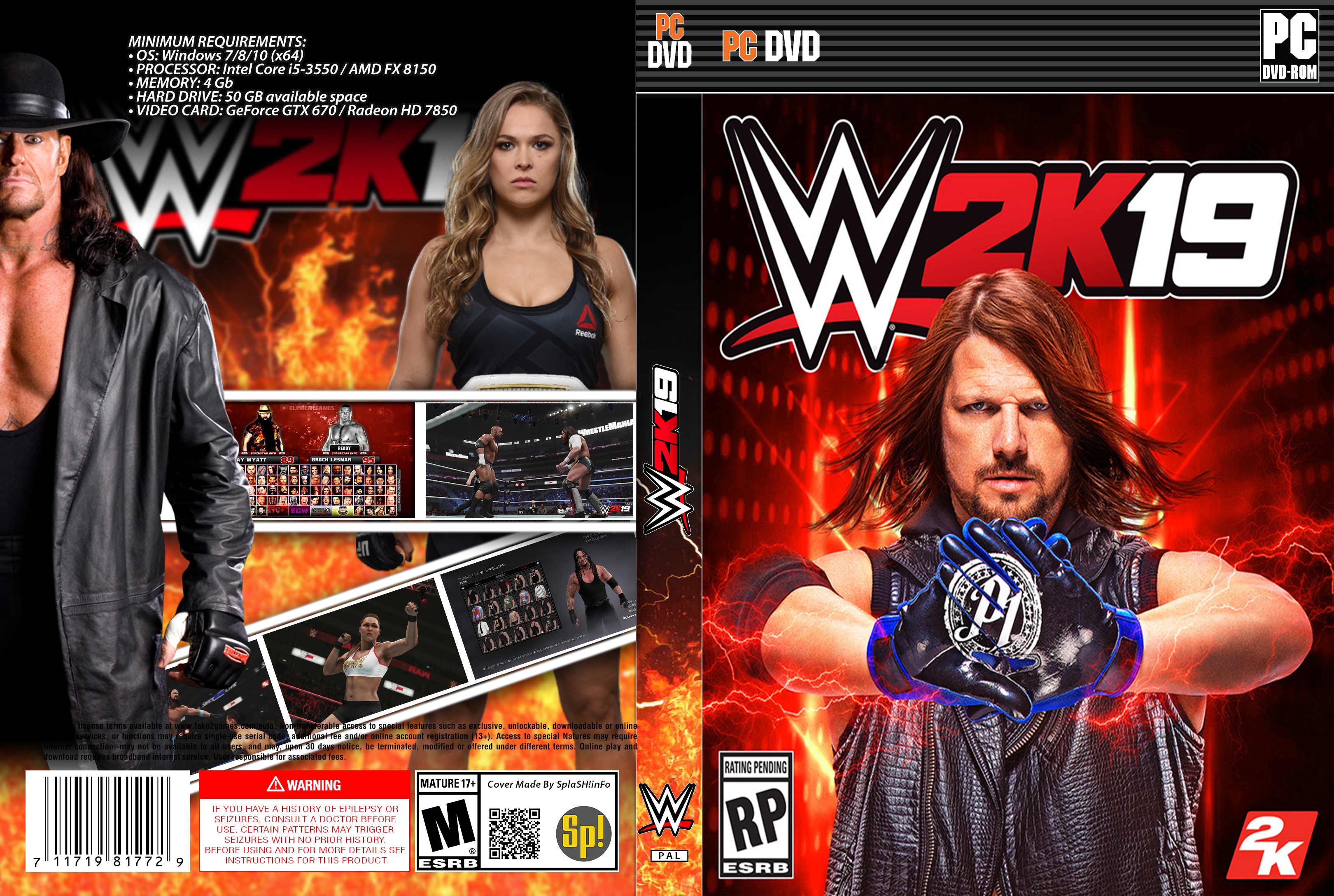 WWE 2K19 box cover