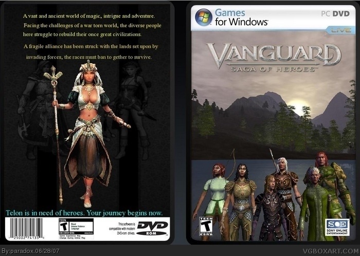 Vanguard: Saga of Heroes box art cover