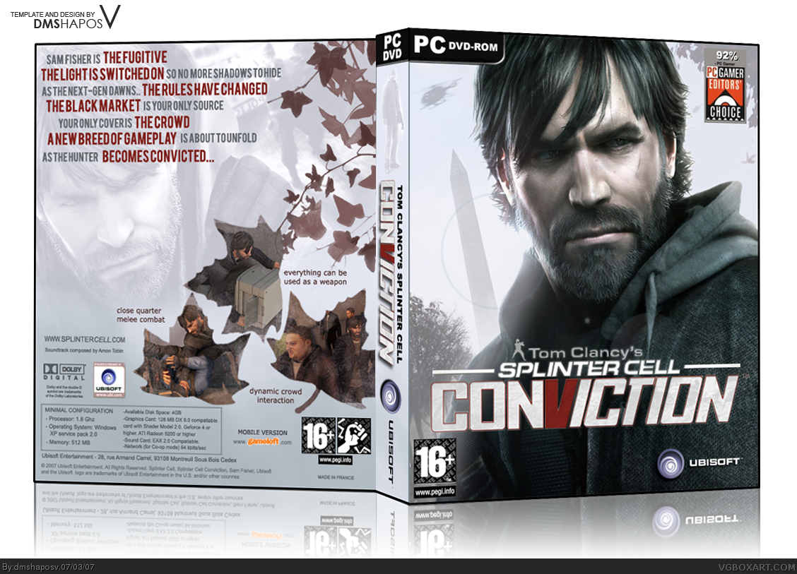 Tom Clancy's Splinter Cell: Conviction box cover