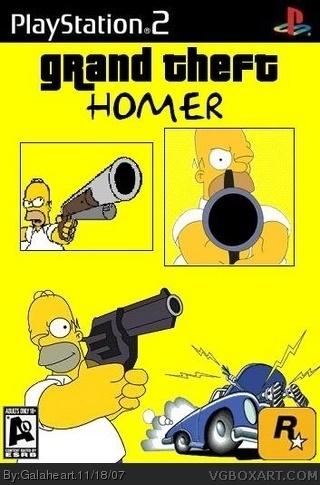 Grand Theft Homer box cover