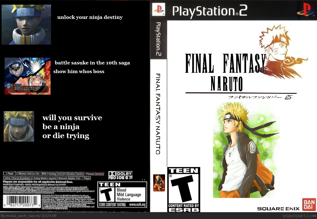 Final Fantasy Naruto box cover