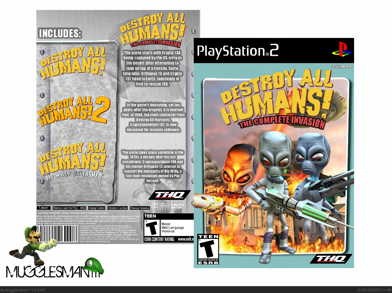 Destroy All Humans! The Complete Invasion box cover
