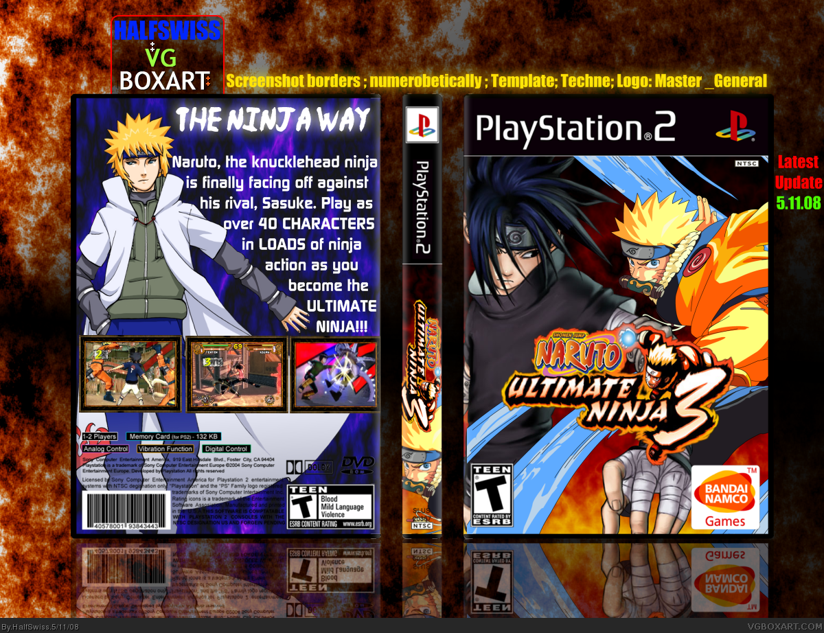 Naruto Ultimate Ninja 3 box cover
