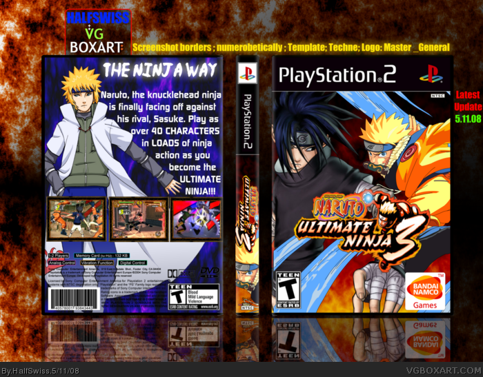 Naruto Ultimate Ninja 3 box art cover