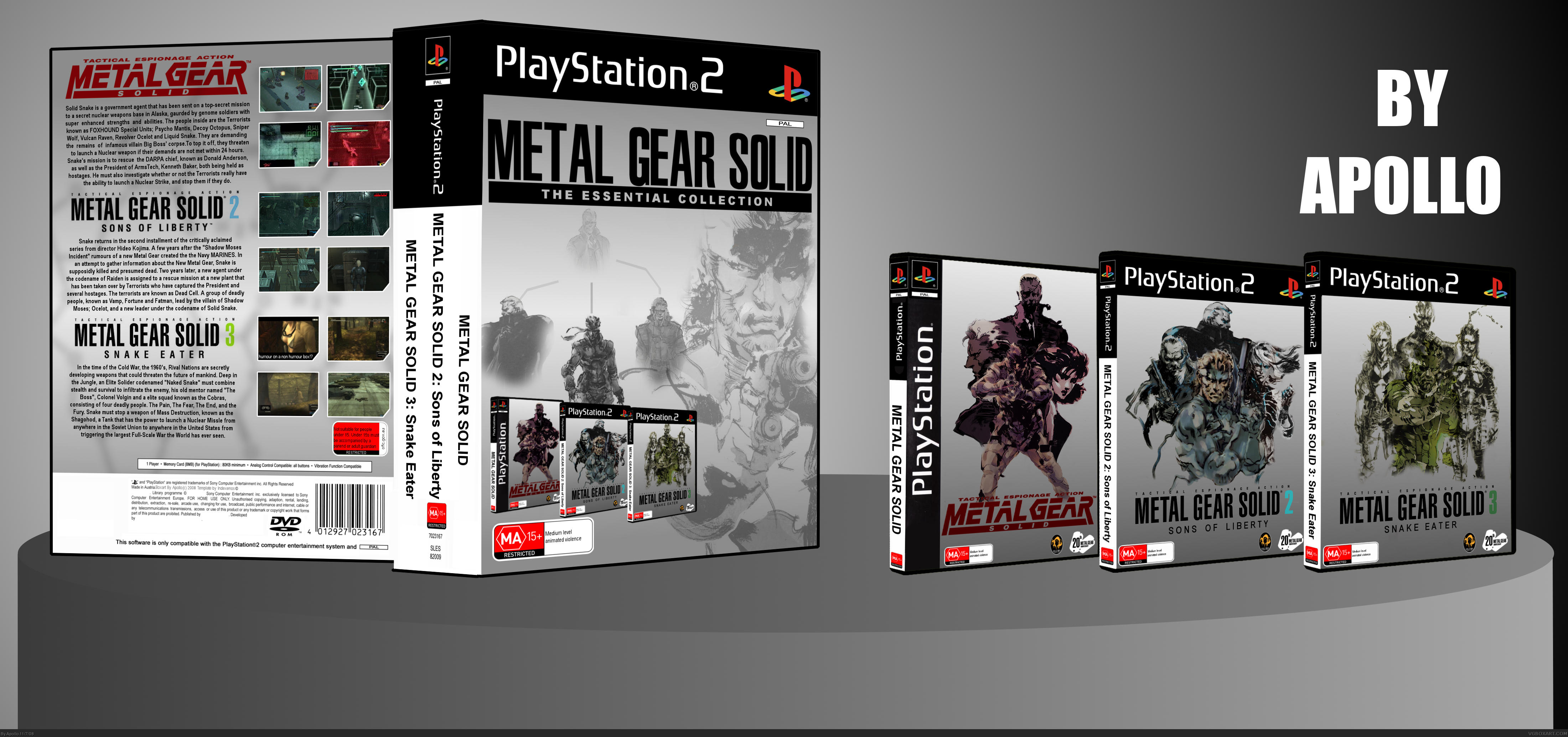 Metal Gear Solid: The Essential Collection box cover