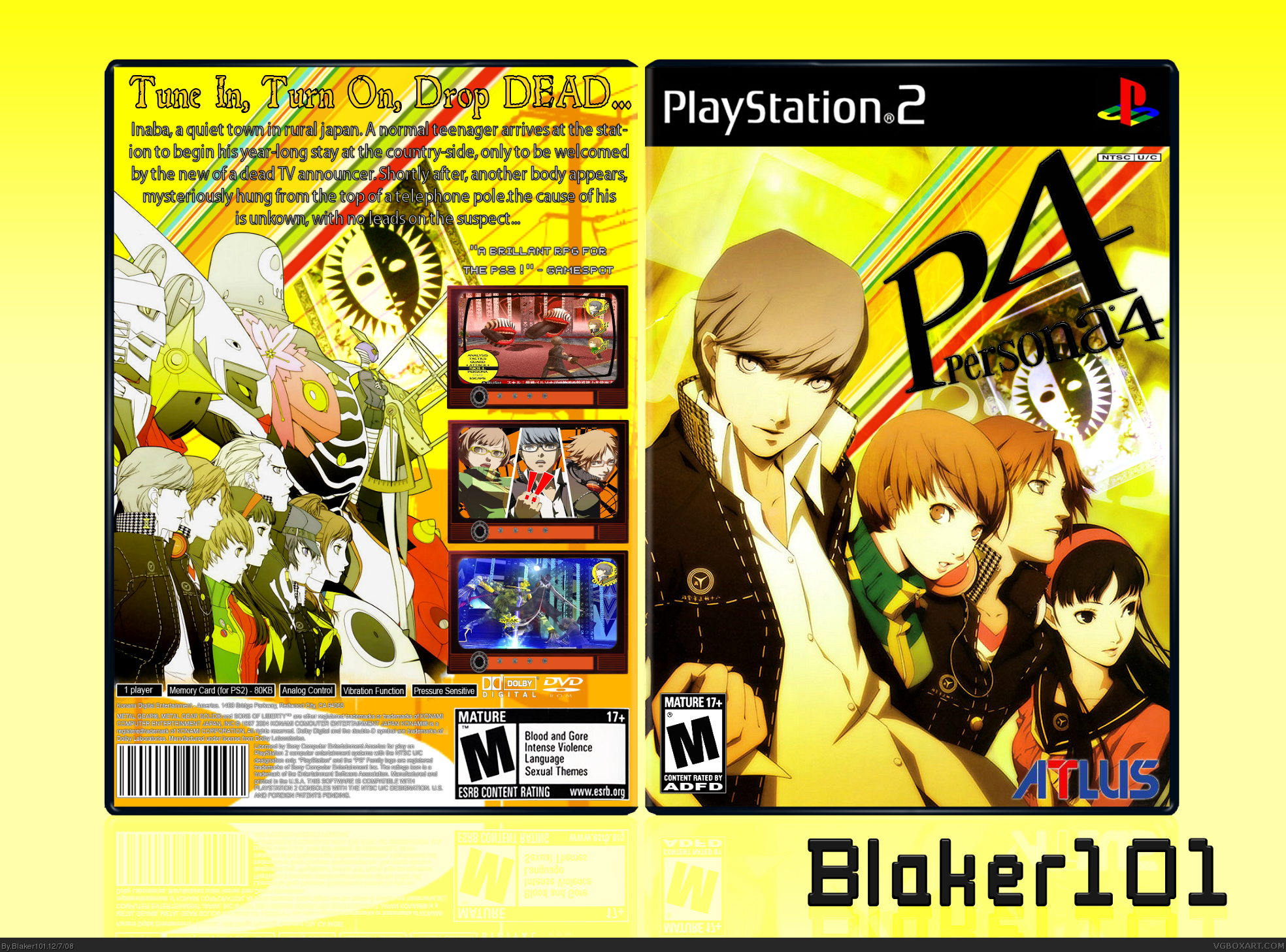 Persona 4 box cover
