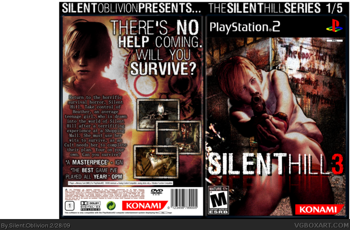 Silent Hill 3 box art cover