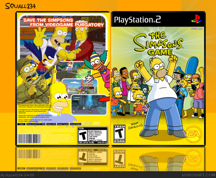 Simpsons: The Movie box art cover