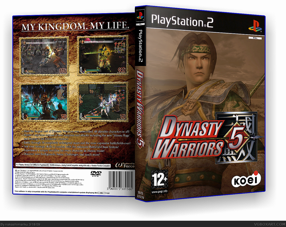 Dynasty Warriors 5 box cover