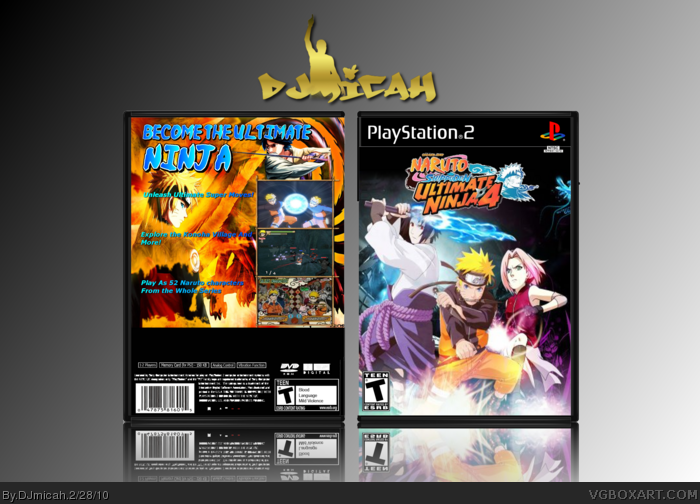 Naruto Shippuden: Ultimate Ninja 4 box art cover