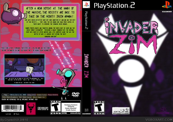Invader ZIM: The Game box art cover