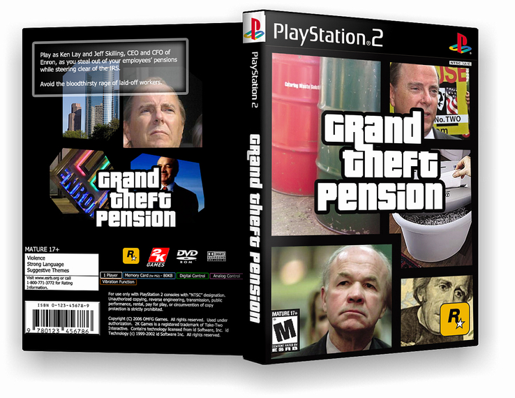 Grand Theft Pension box cover