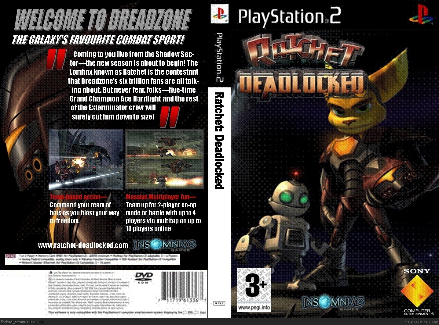 Ratchet: Deadlocked box cover