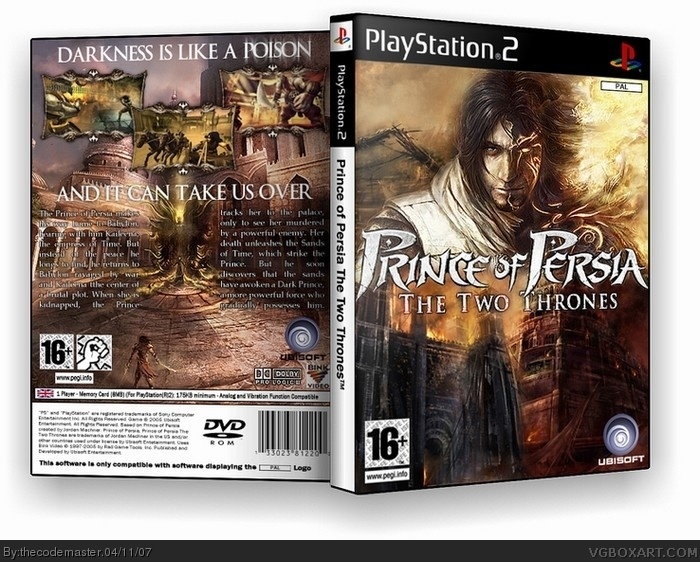 Prince of Persia: The Two Thrones box art cover