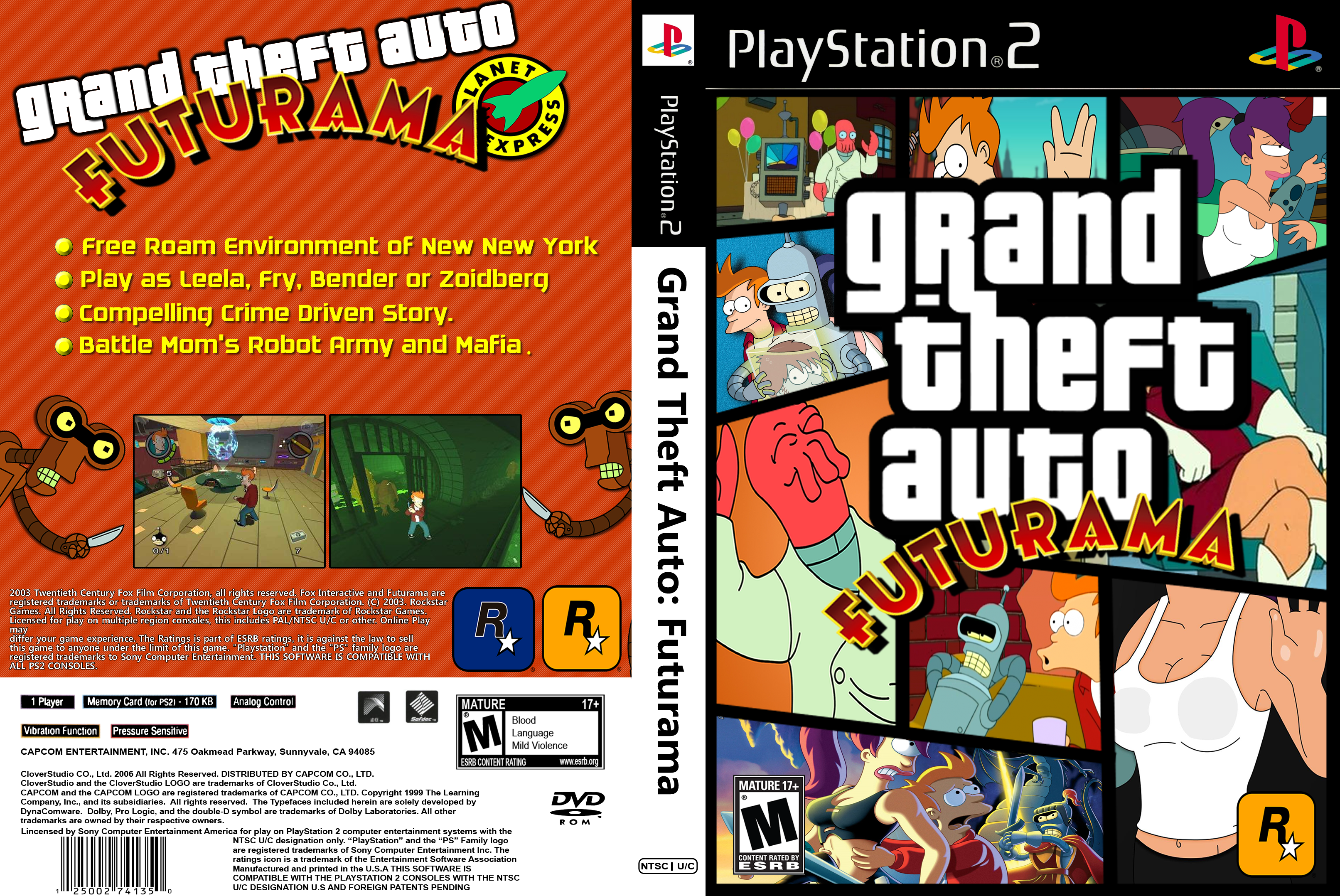 Grand Theft Auto: Futurama box cover