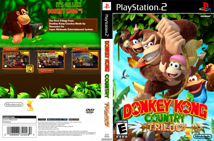 Donkey Kong Country Trilogy box art cover