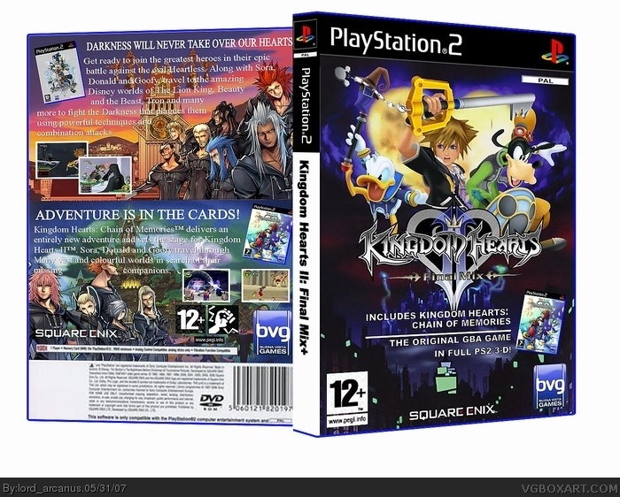 Kingdom Hearts II: Final Mix+ box cover