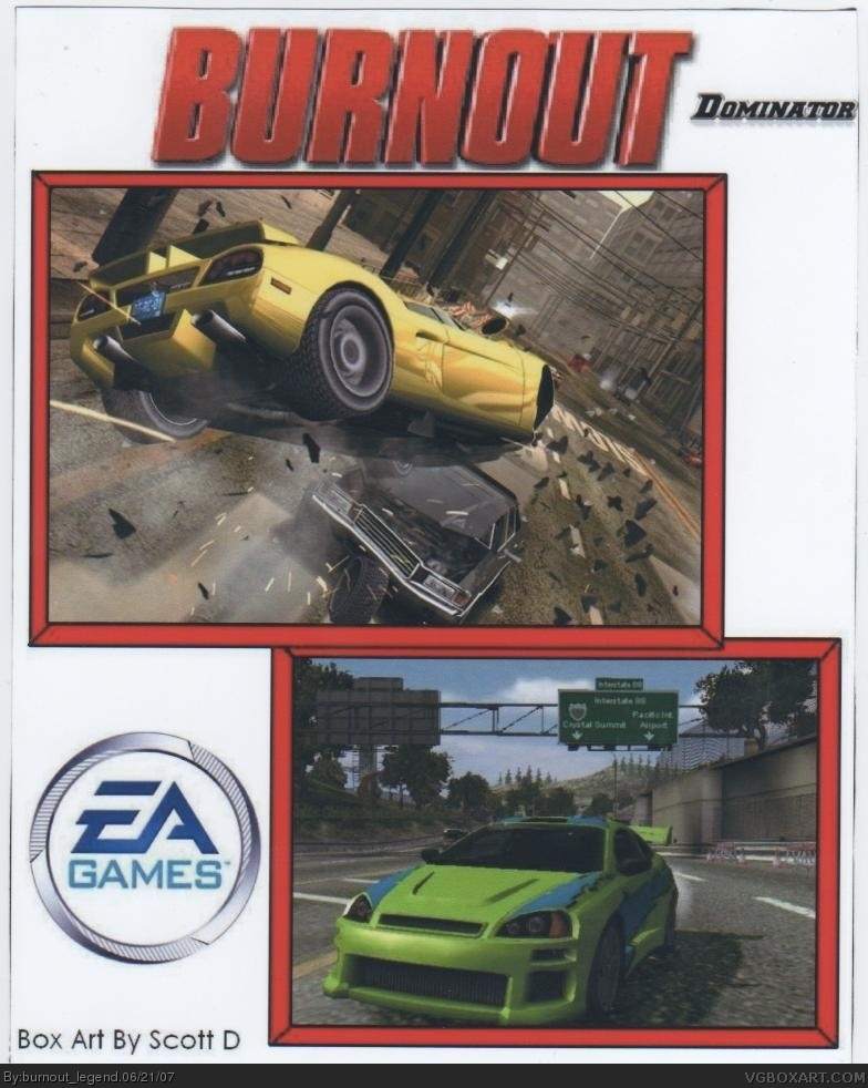 Burnout Dominator box cover