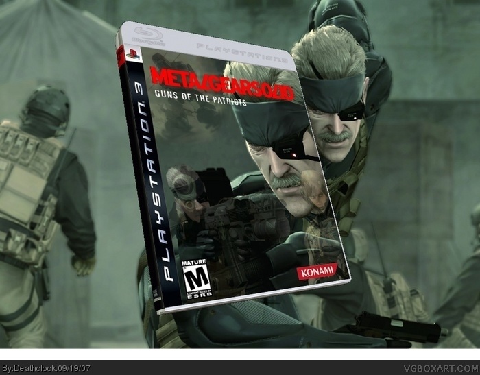 Metal Gear Solid 4: Guns of the Patriots box art cover