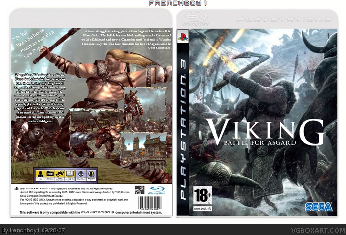Viking: Battle for Asgard box art cover