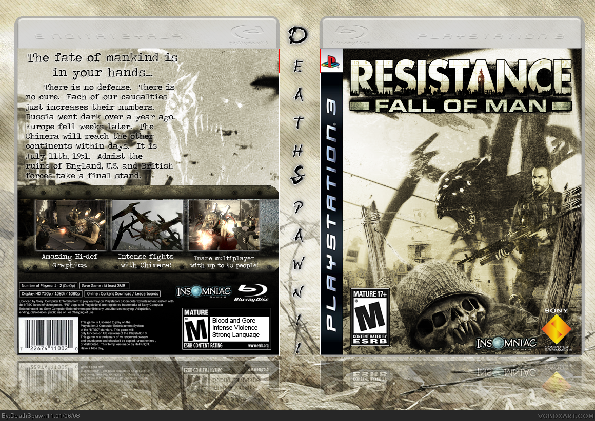 Resistance: Fall of Man box cover