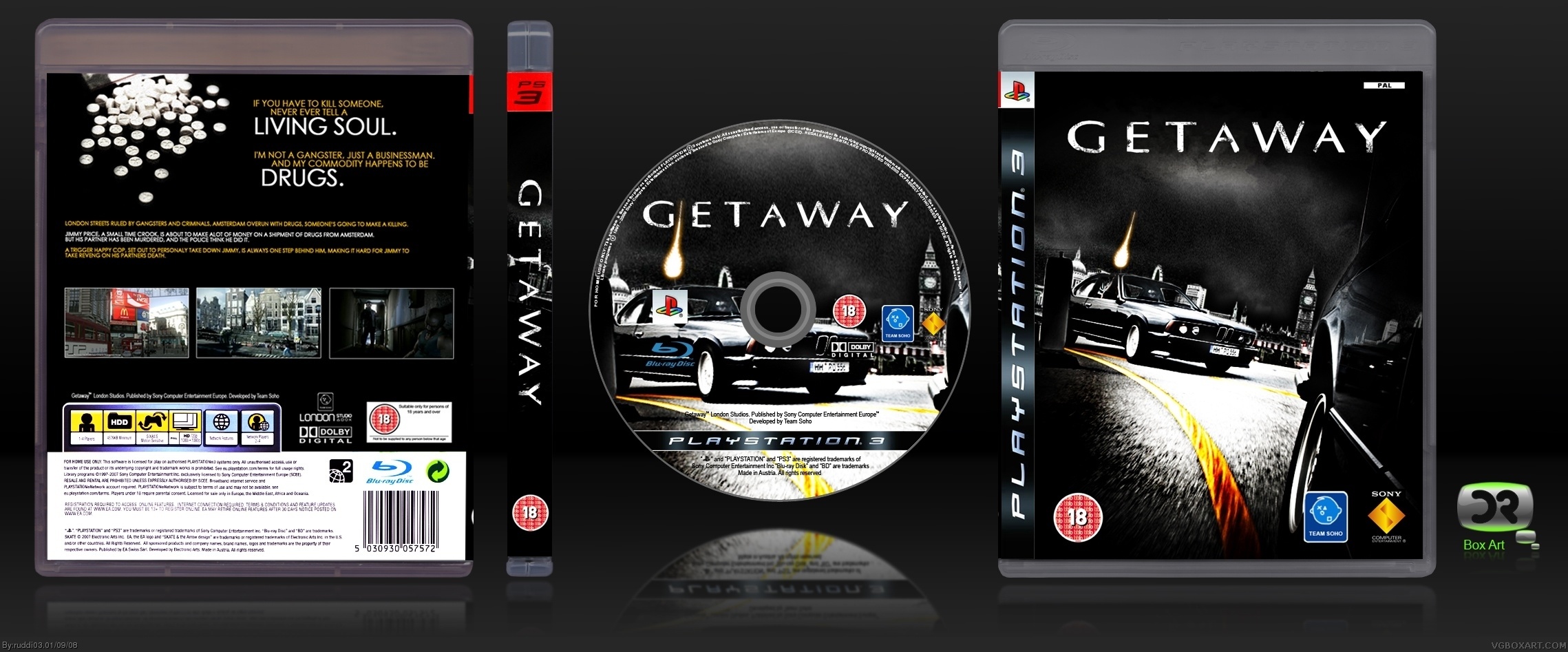 Getaway box cover
