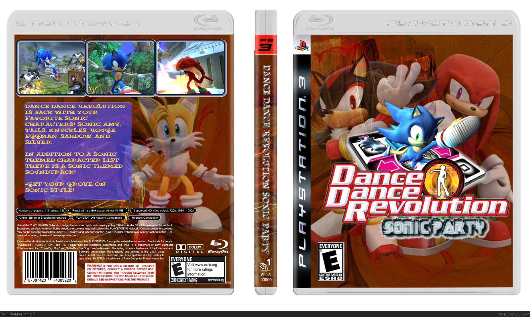 Dance Dance Revolution: Sonic Party box cover