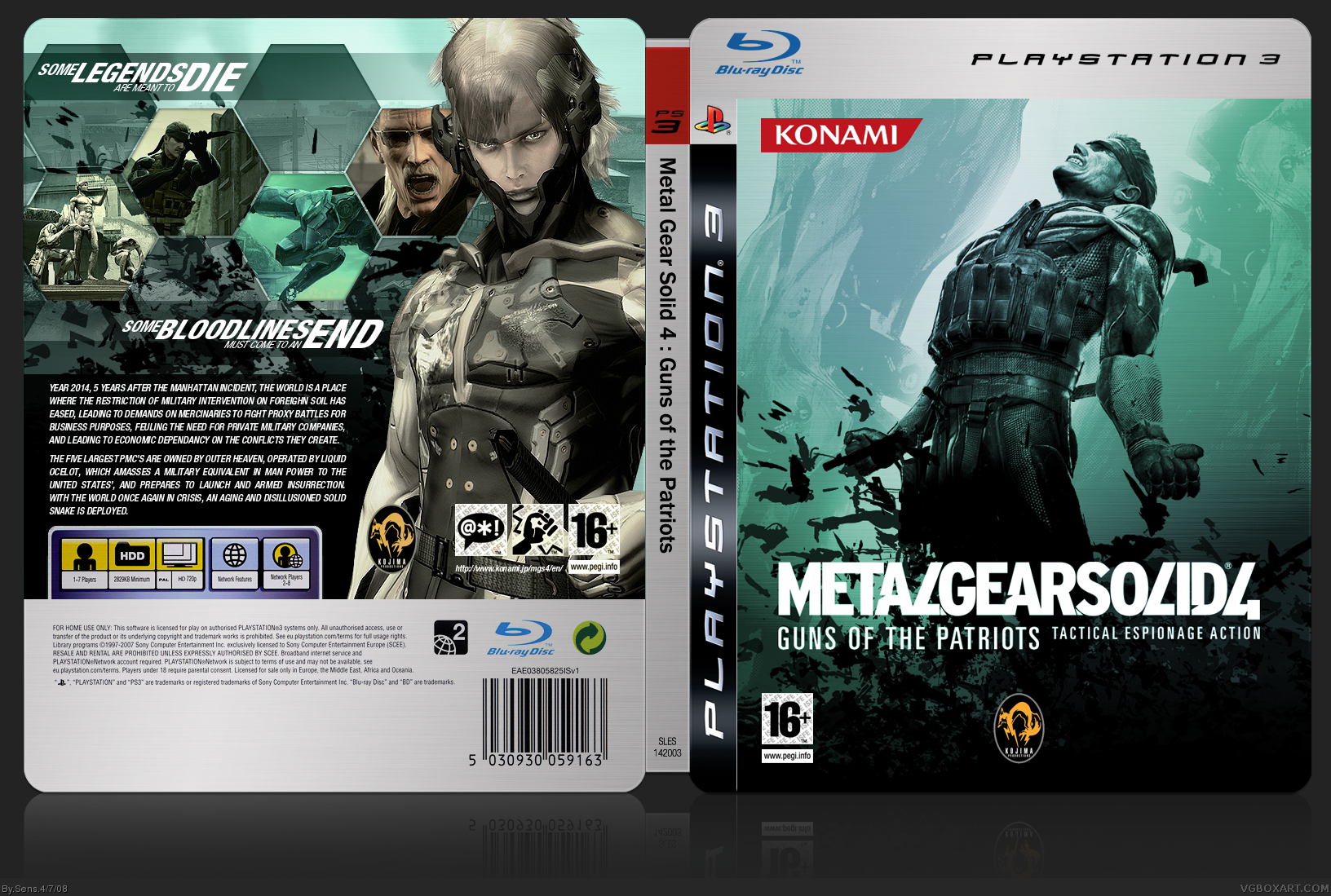 Metal Gear Solid 4: Guns of the Patriots box cover