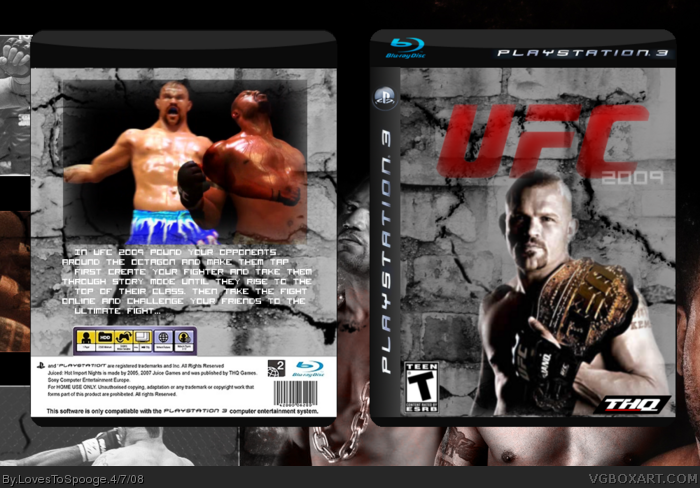 UFC 2009 box art cover