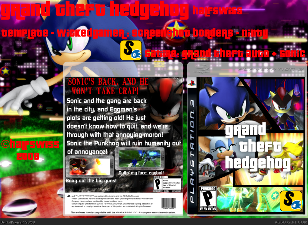 Grand Theft Hedgehog box cover