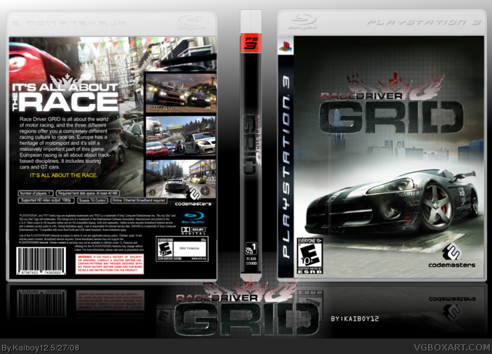 Race Driver: Grid box art cover