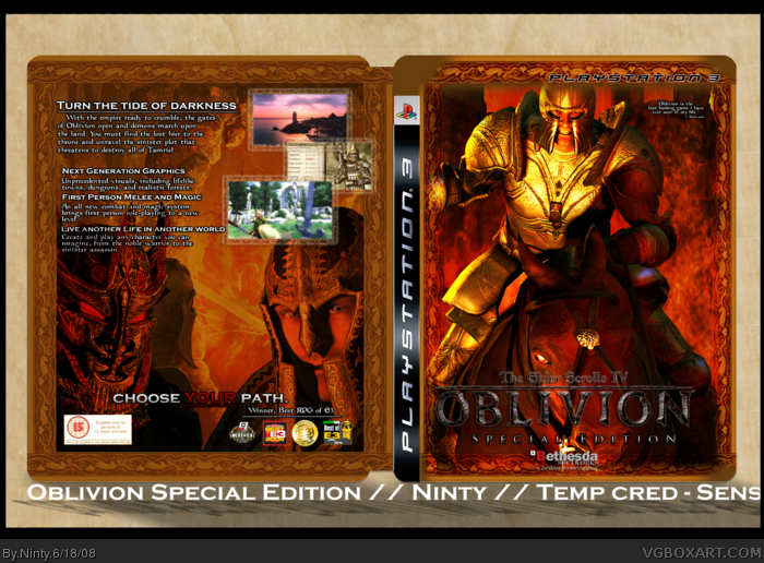 The Elder Scrolls: Oblivion Special Edition box art cover