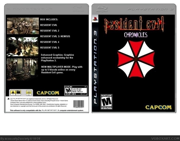 Resident Evil Chronicles box art cover