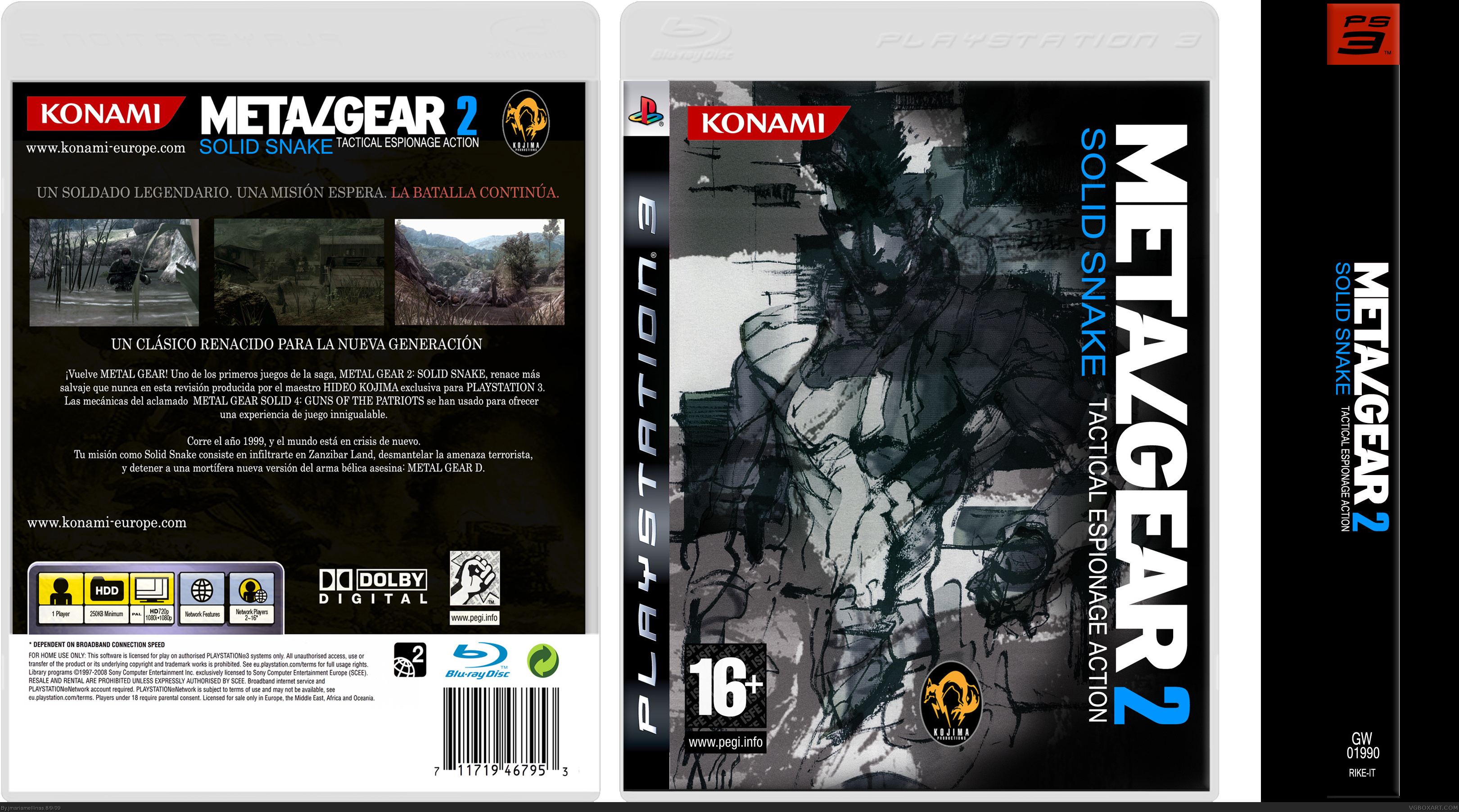 Metal Gear 2: Solid Snake box cover