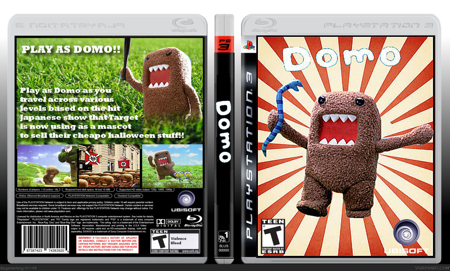 Domo the Videogame box cover