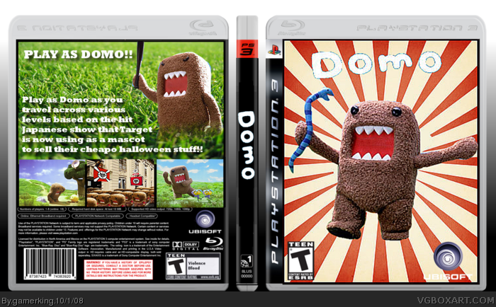 Domo the Videogame box art cover
