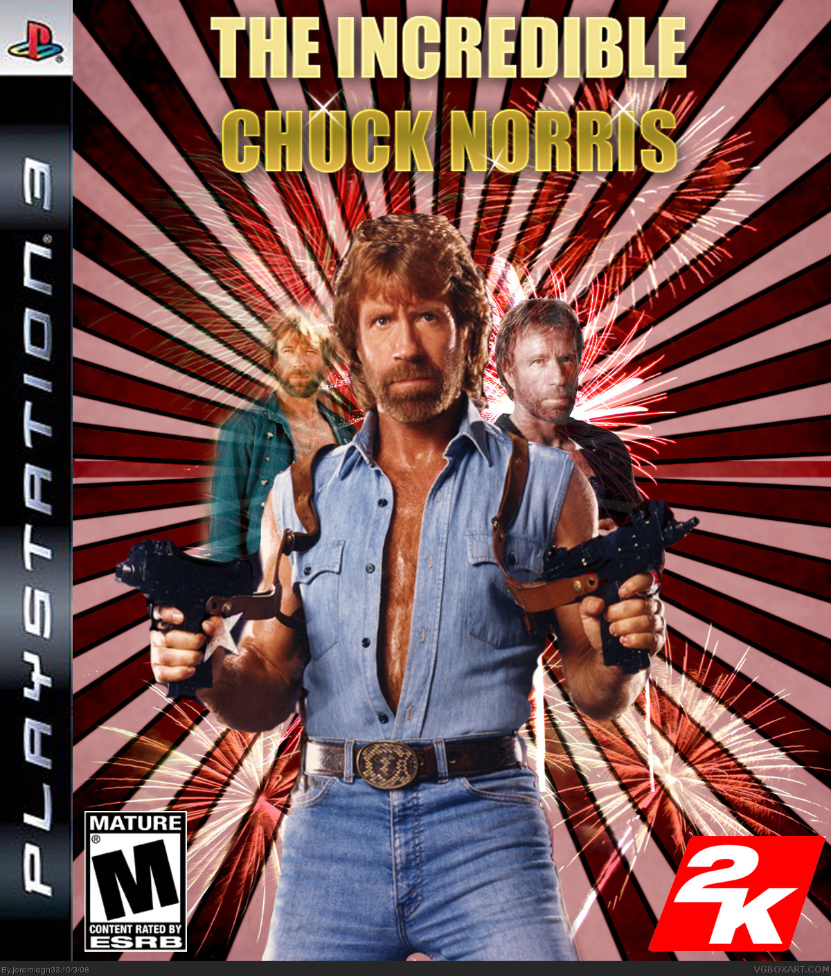 the incredible Chuck Norris box cover