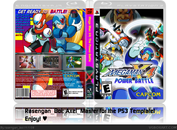Mega Man X4: The Power Battle box art cover