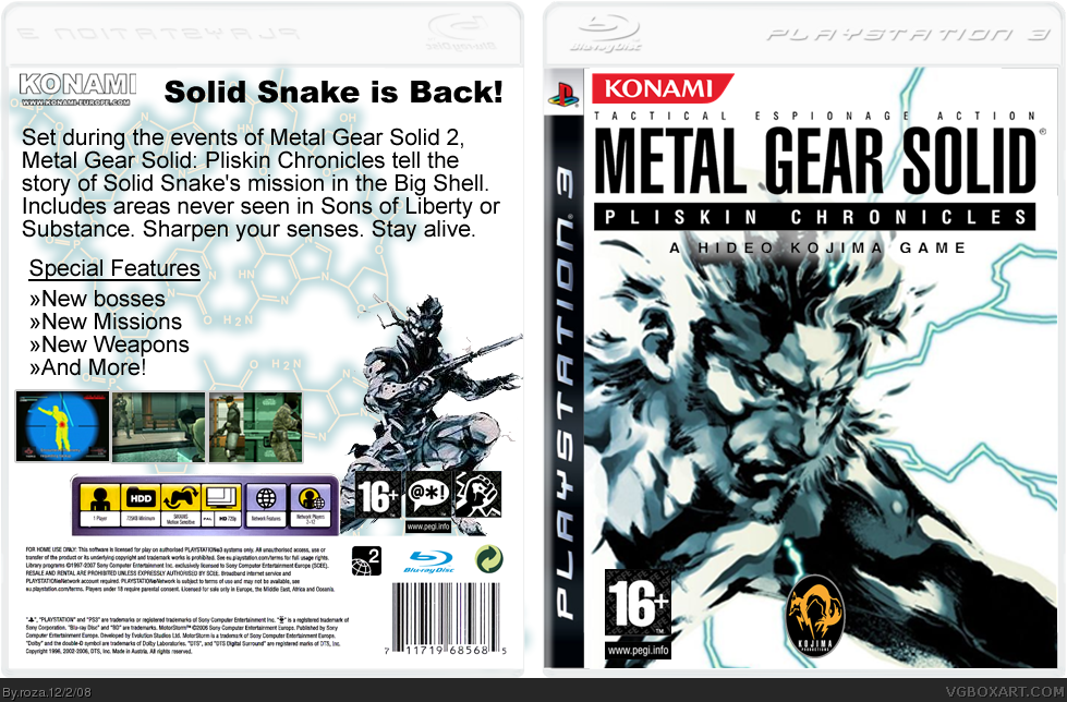 Metal Gear Solid: Pliskin Chronicles box cover