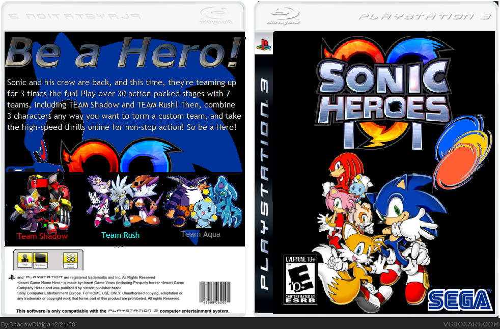 Sonic Heroes II box cover