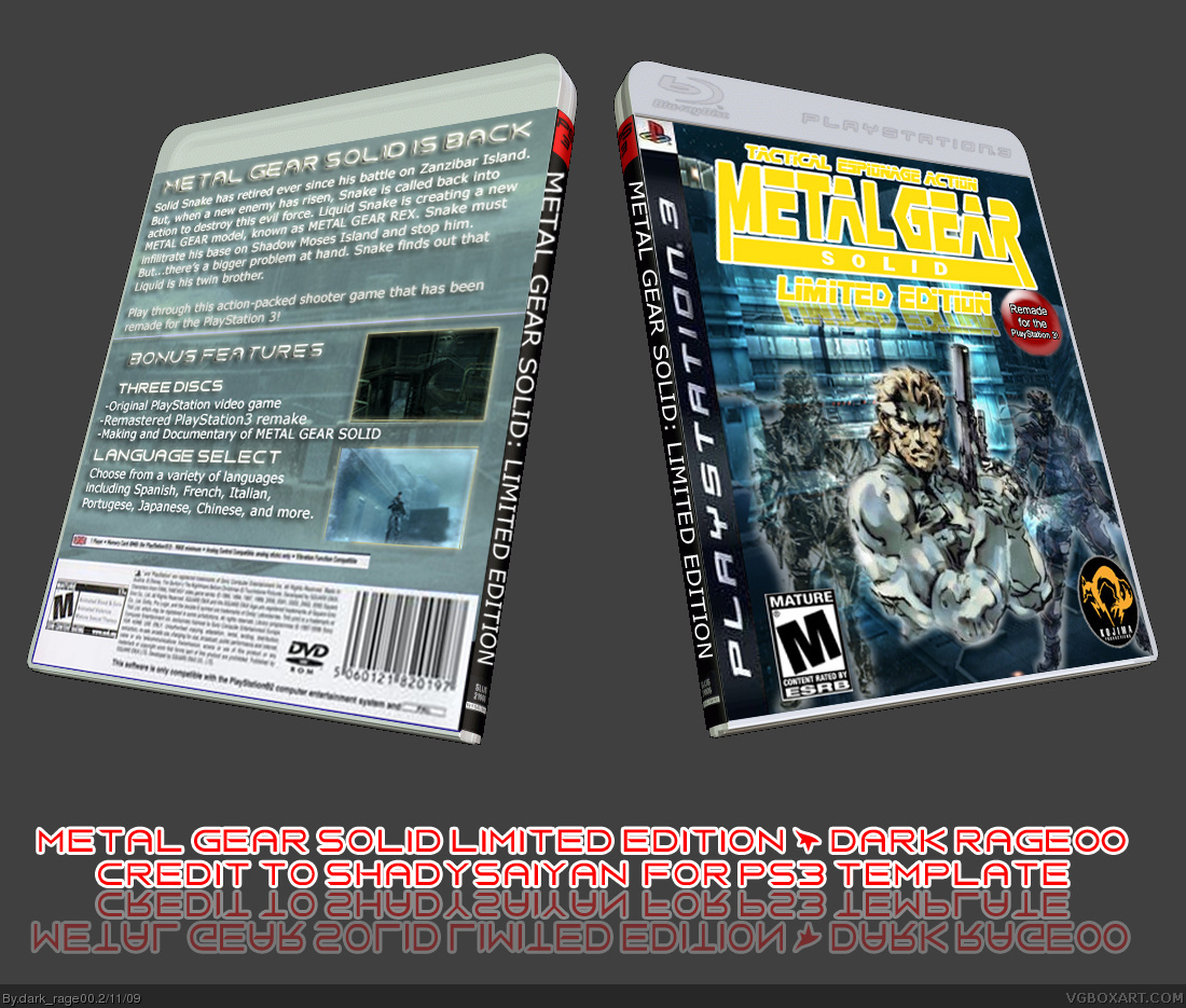 Metal Gear Solid: Limited Edition box cover